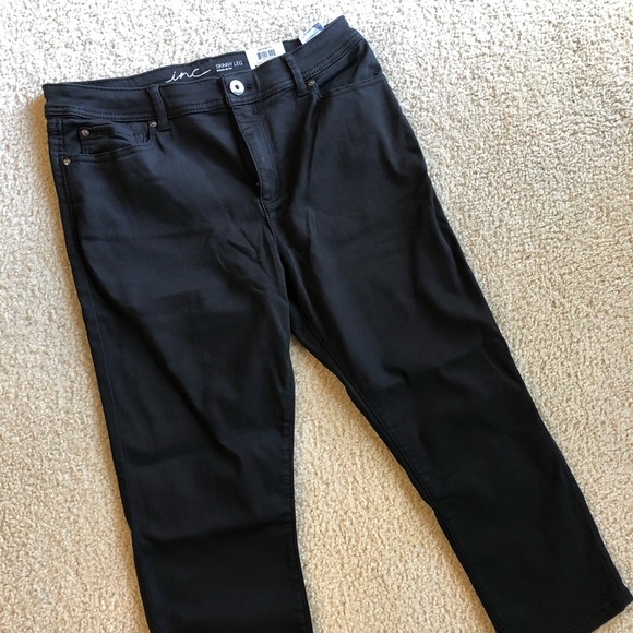 INC black inc finity black crops - Picture 1 of 8